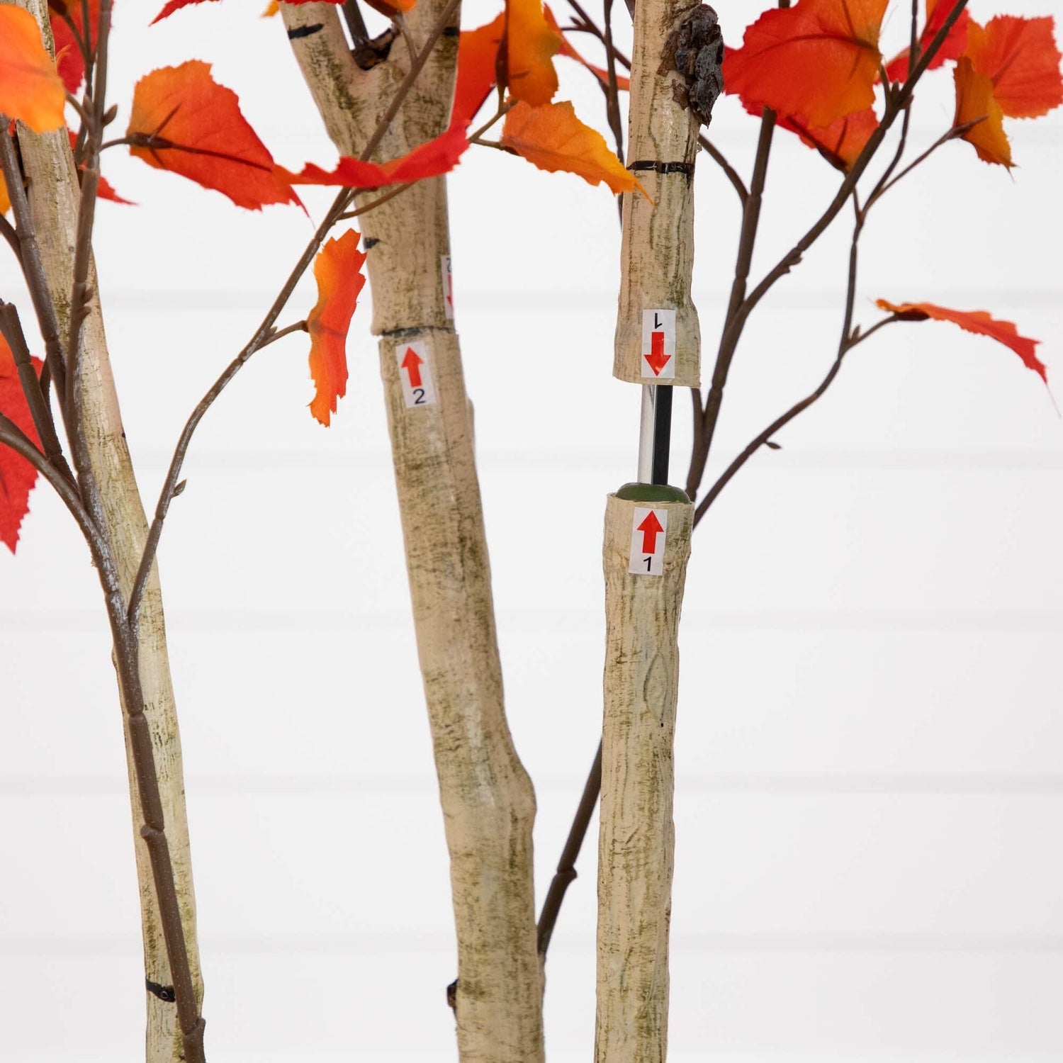 7’ Autumn Birch Artificial Fall Tree