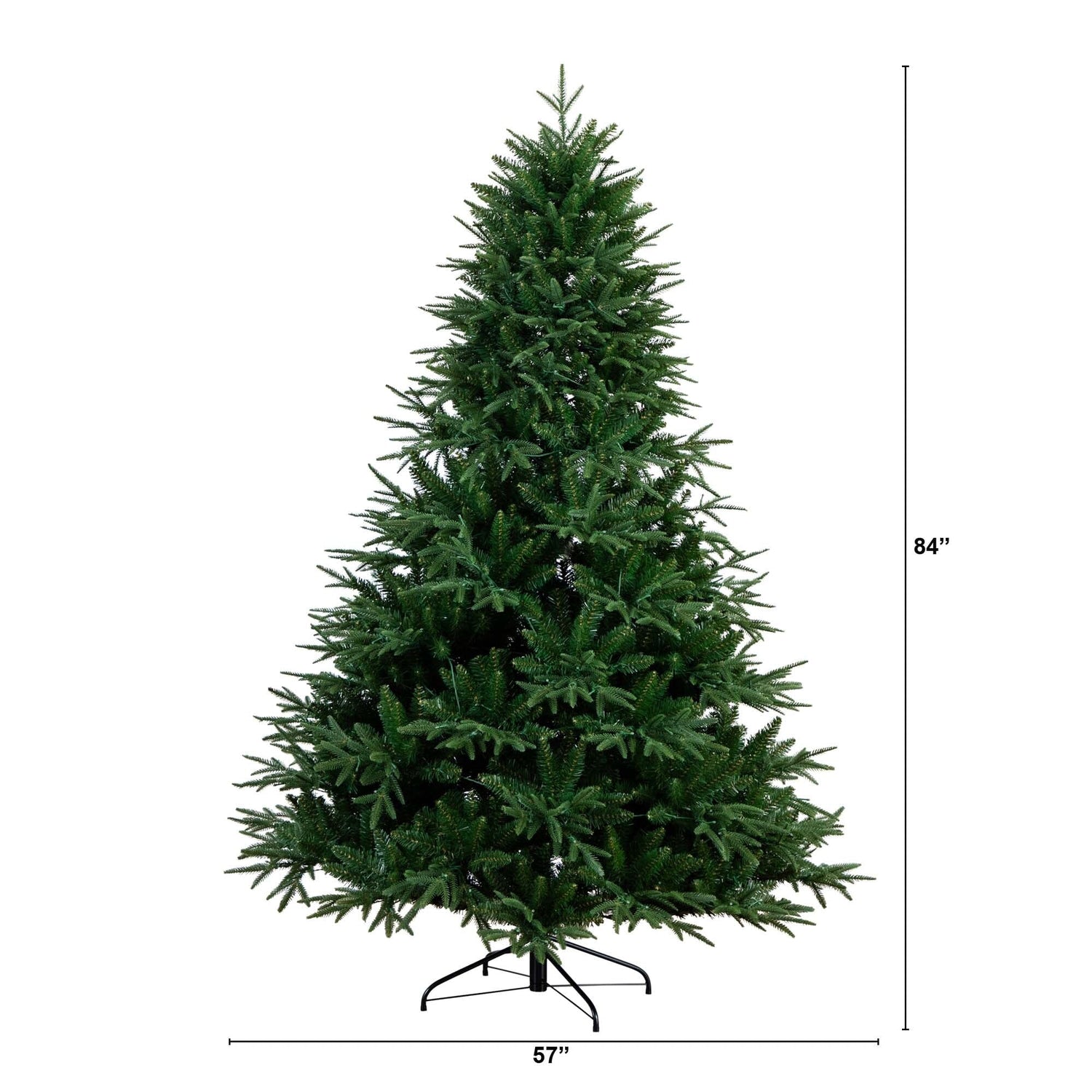 7’ Pre-Lit Artificial Edmonton Fir Light Show Memory Shape Christmas Tree with Instant Connect Technology and 460 Color Changing LED Lights