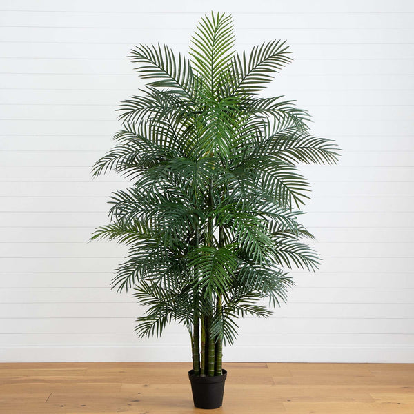 8' UV Resistant Artificial Areca Palm Tree (Indoor/Outdoor)