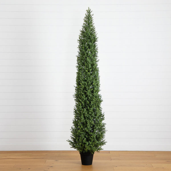 8’ UV Resistant Artificial Boxwood Topiary Tree (Indoor/Outdoor)