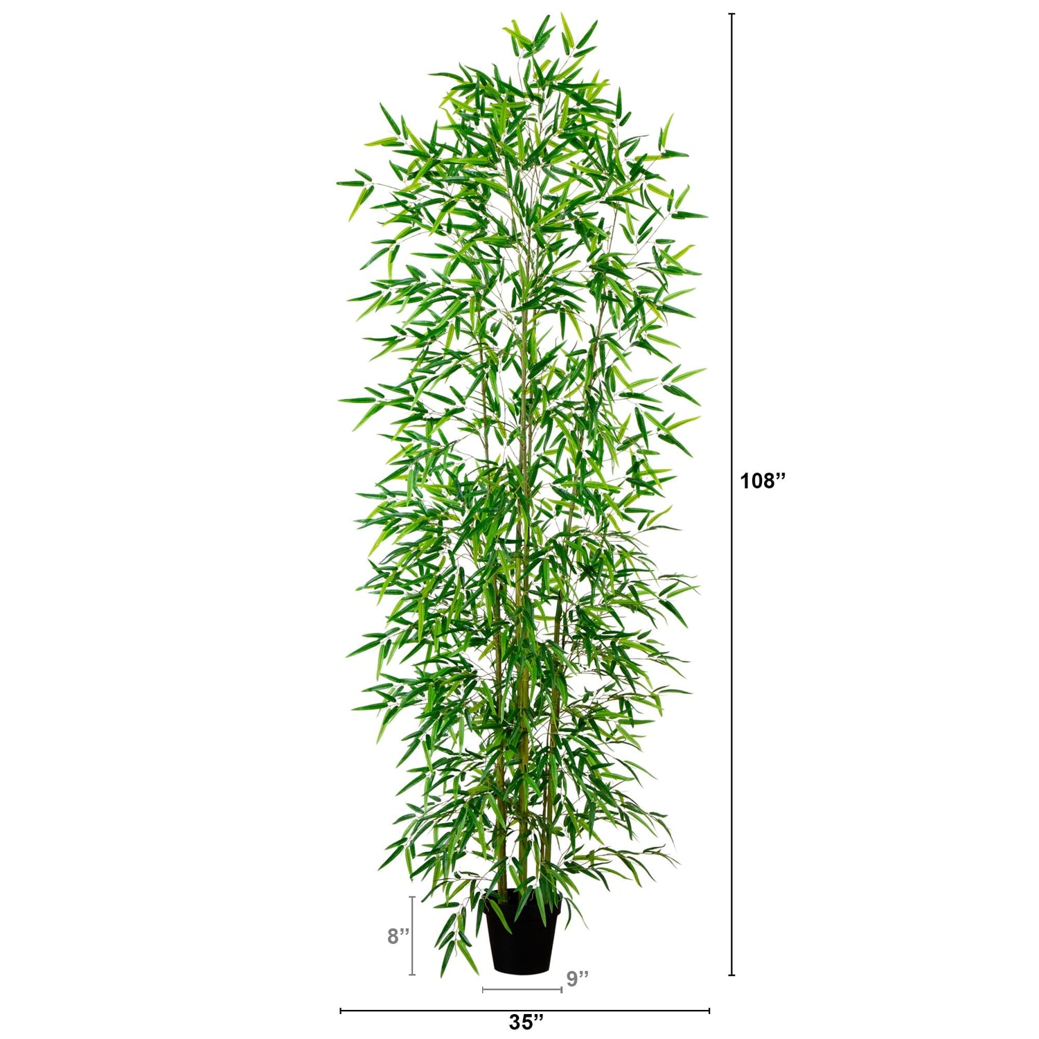 9’ Artificial Green Bamboo Tree