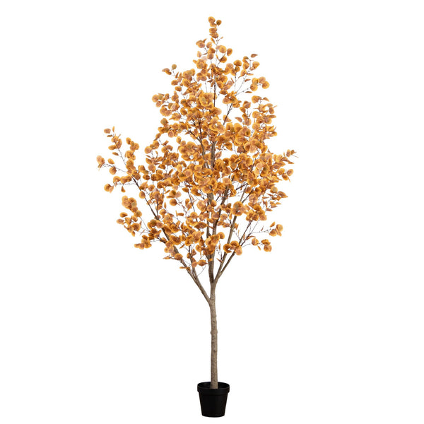 9’ Autumn Eucalyptus Artificial Fall Tree