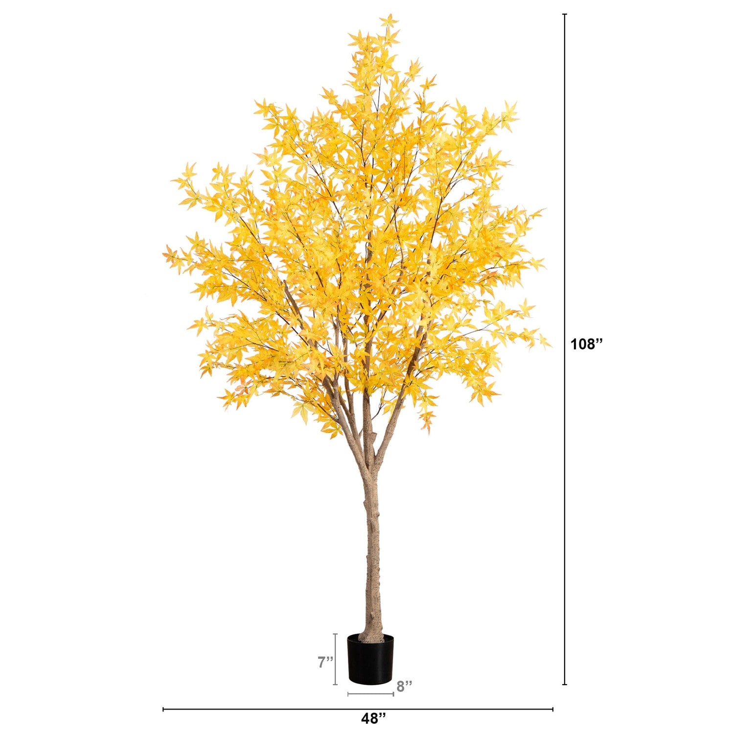 9’ Autumn Maple Artificial Fall Tree