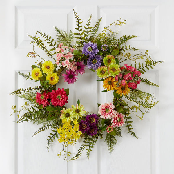 Mixed Flower Wreath