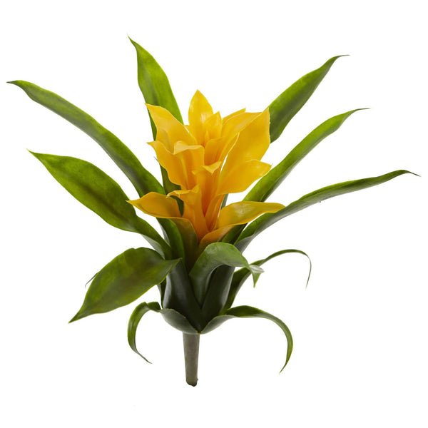 10” Bromeliad Artificial Flower (Set of 6)