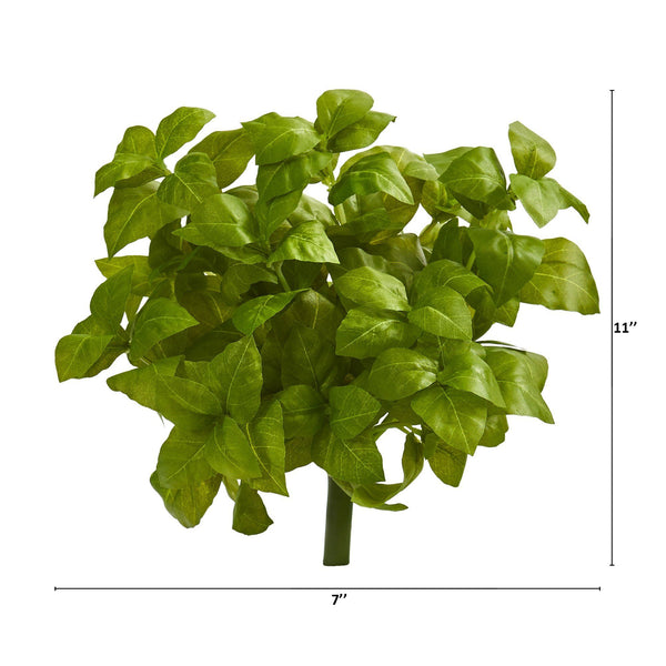 11” Basil Artificial Plant (Set of 6)