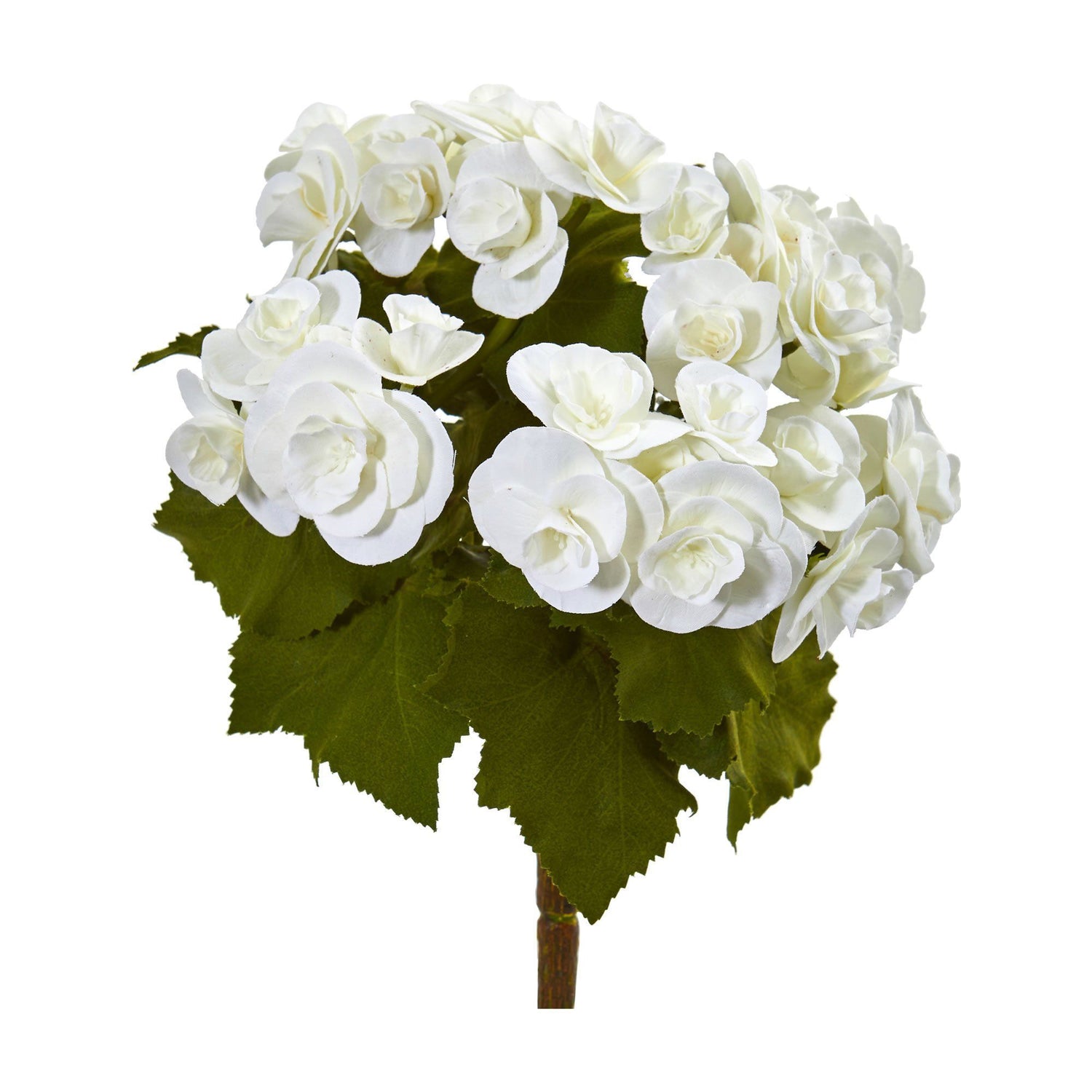 11” Begonia Bush Artificial Flower (Set of 4)