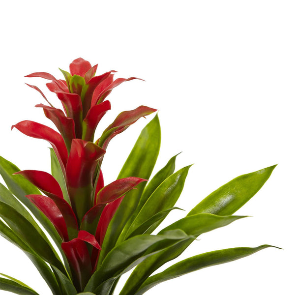 15” Artificial Bromeliad Flower (Set of 4)