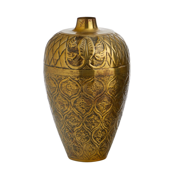 15” Gold Antique Urn