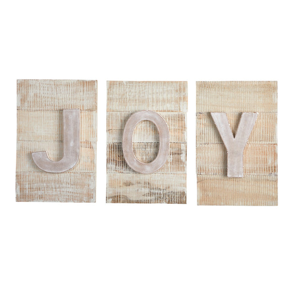 15” Rustic “JOY” Wall Art