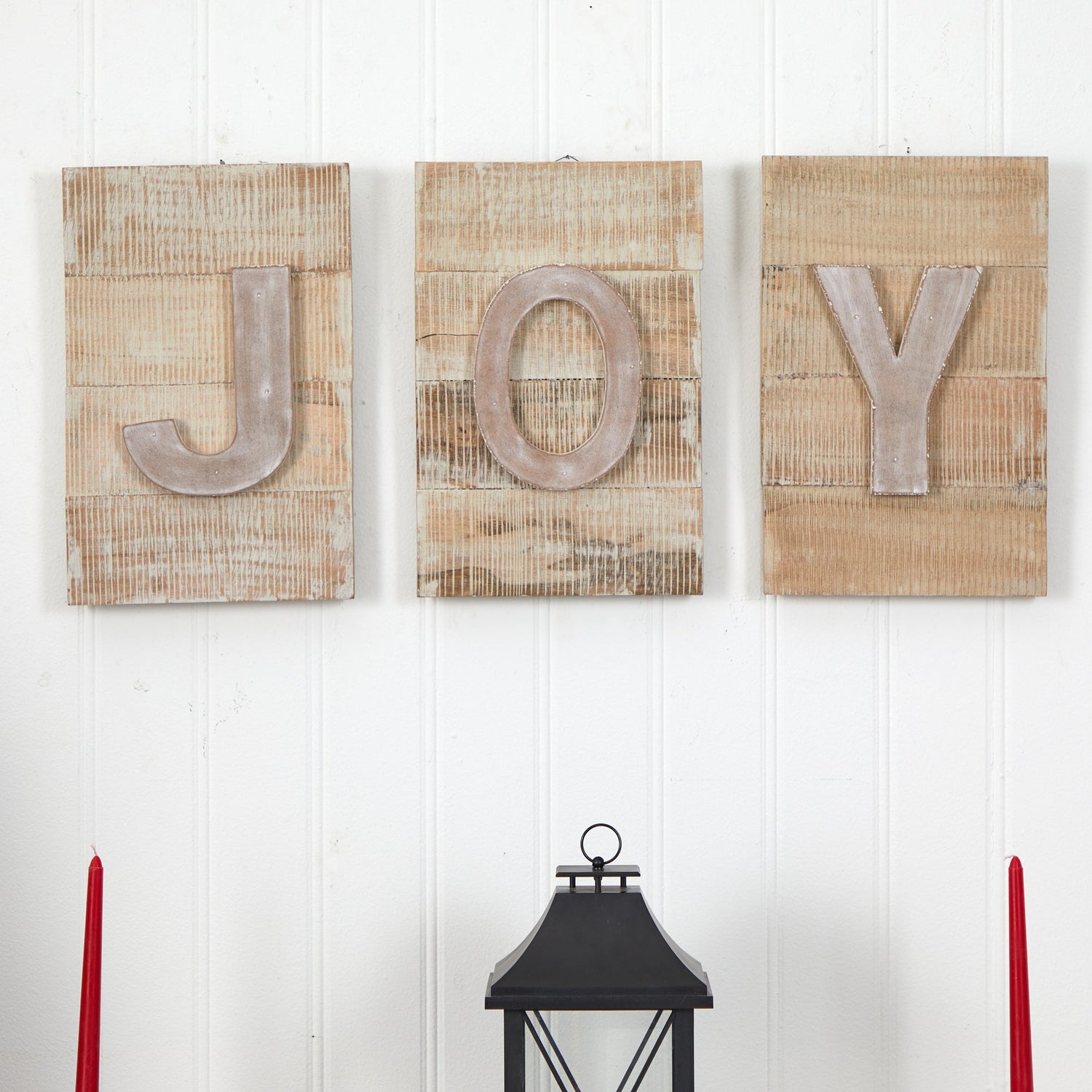 15” Rustic “JOY” Wall Art