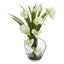 15.5” Calla Lily and Grass Artificial Arrangement in Vase