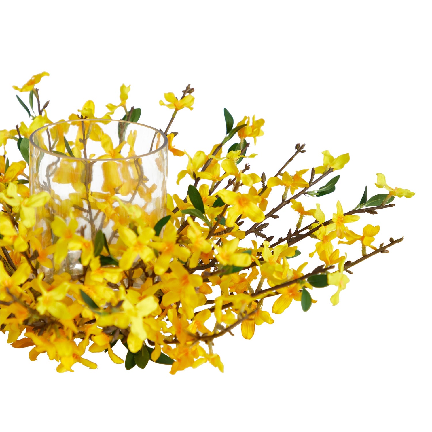 16” Artificial Forsythia Candelabrum