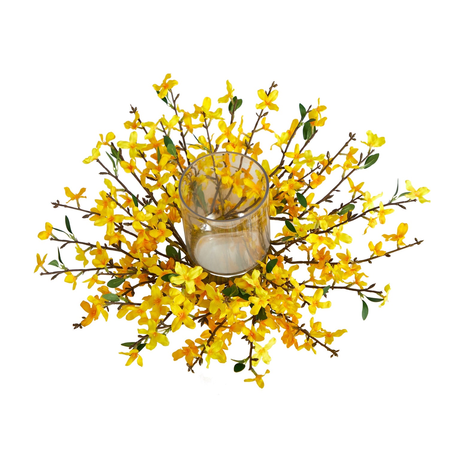 16” Artificial Forsythia Candelabrum