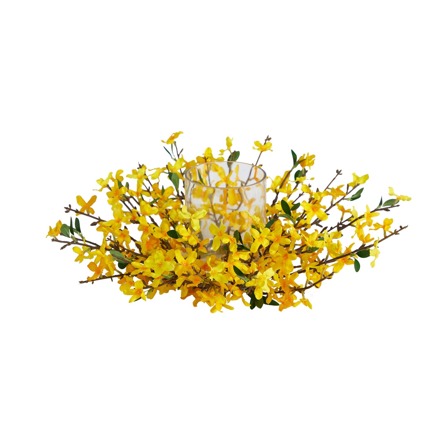 16” Artificial Forsythia Candelabrum