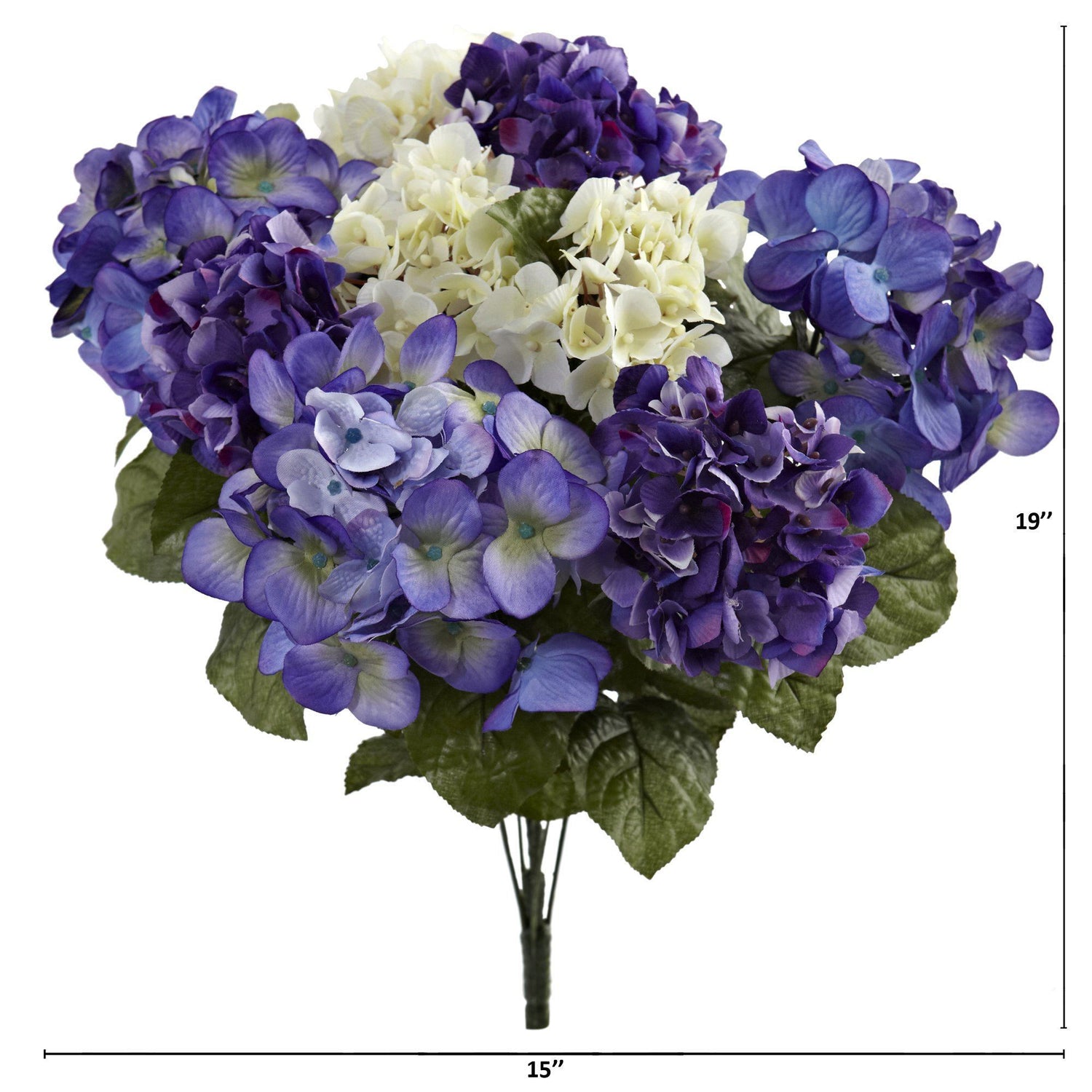 19” Hydrangea Artificial Plant (Set of 3)