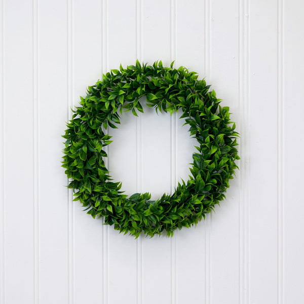 20” Artificial Bay Leaf Wreath