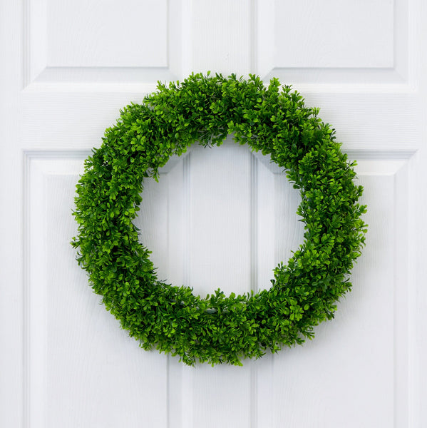 20” Artificial Boxwood Wreath