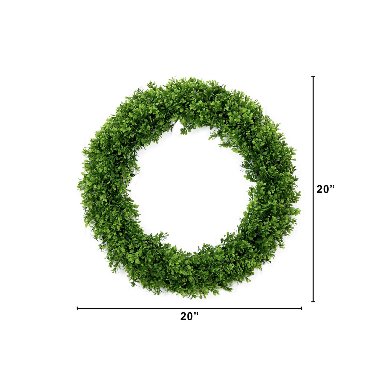 20” Artificial Boxwood Wreath