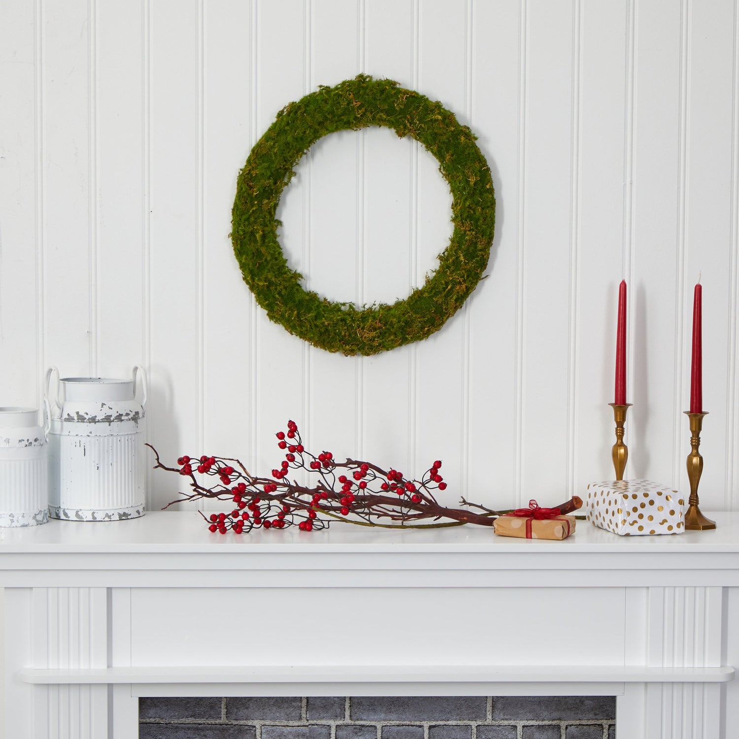 20” Moss Artificial Wreath