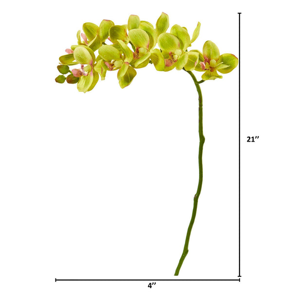 21” Artificial Phalaenopsis Orchid Flower (Set of 6)