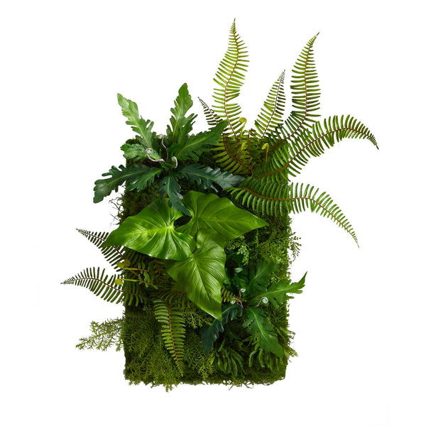 24” x 16” Mixed Foliage Artificial Living Wall