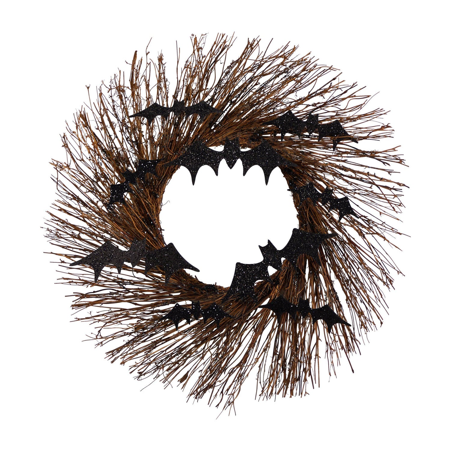 26" Halloween Bats Twig Wreath"