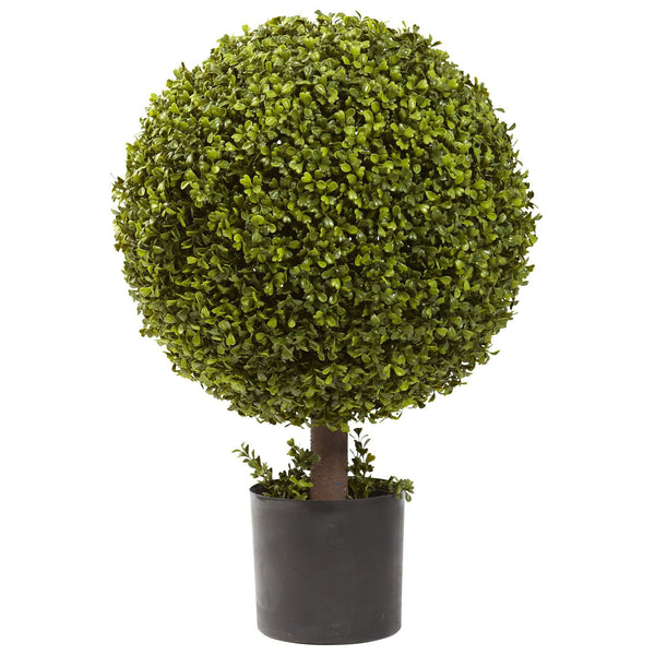 27” Artificial Boxwood Ball Topiary