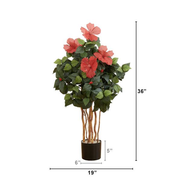 3’ Artificial Hibiscus Tree