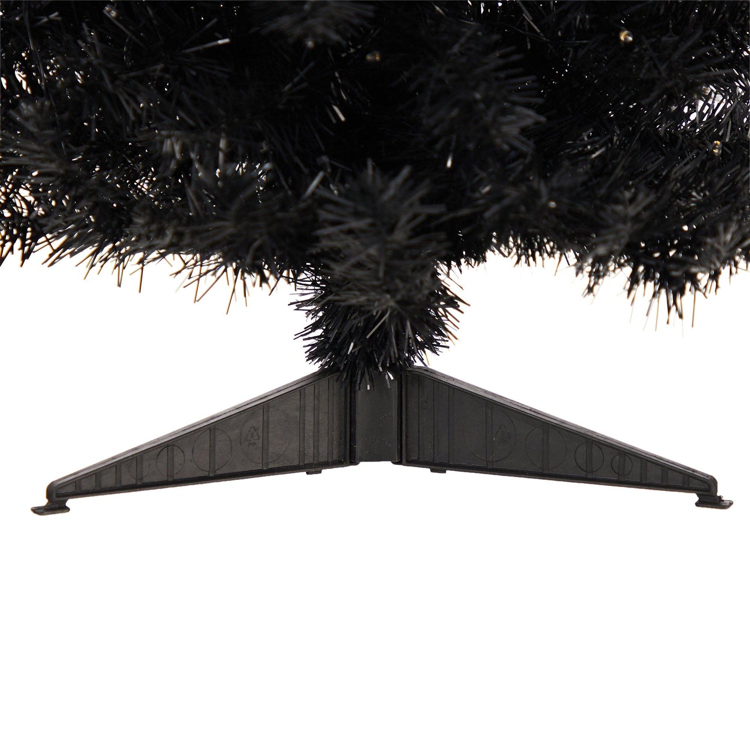 3’ Black Artificial Christmas Tree with 50 LED Lights and 118 Bendable Branches