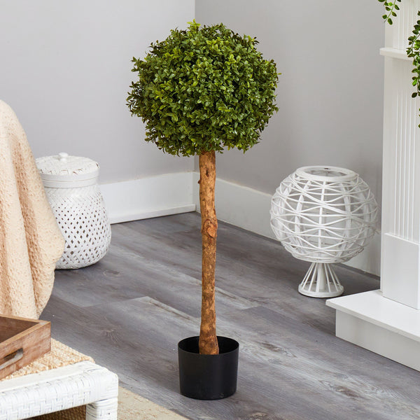 3’ Boxwood Ball Topiary Artificial Tree (Indoor/Outdoor)