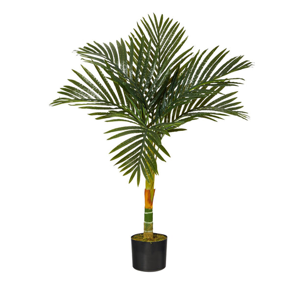 3’ Single Stalk Golden Cane Artificial Palm Tree