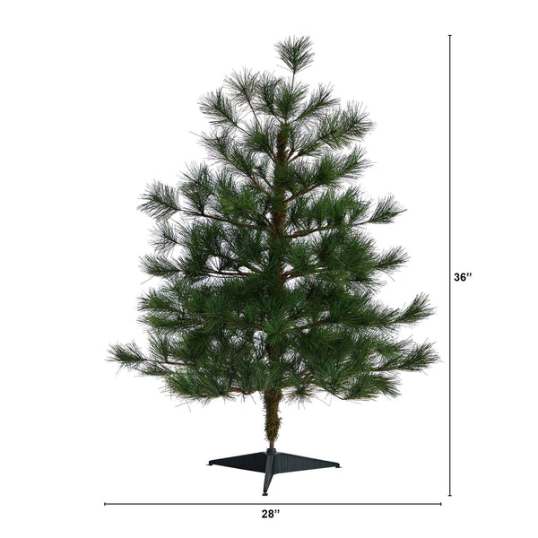 3’ Yukon Mixed Pine Artificial Christmas Tree with 213 Bendable Branches