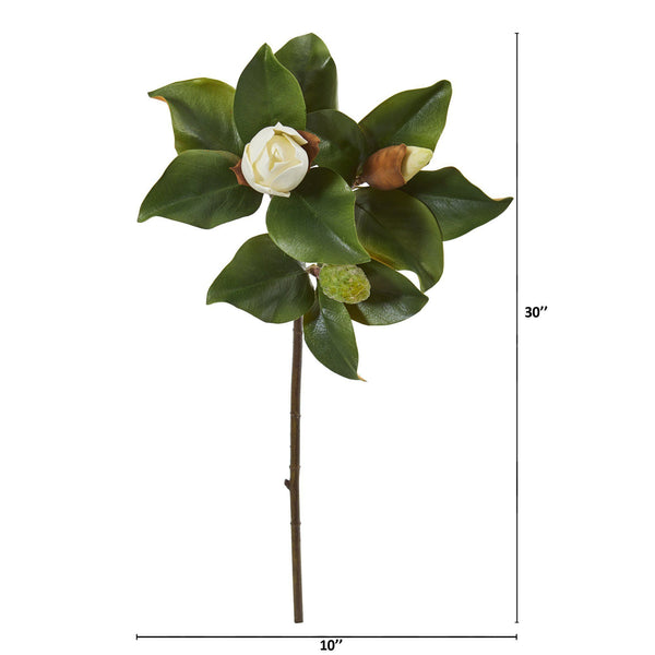 30” Magnolia Artificial Flower (Set of 4)