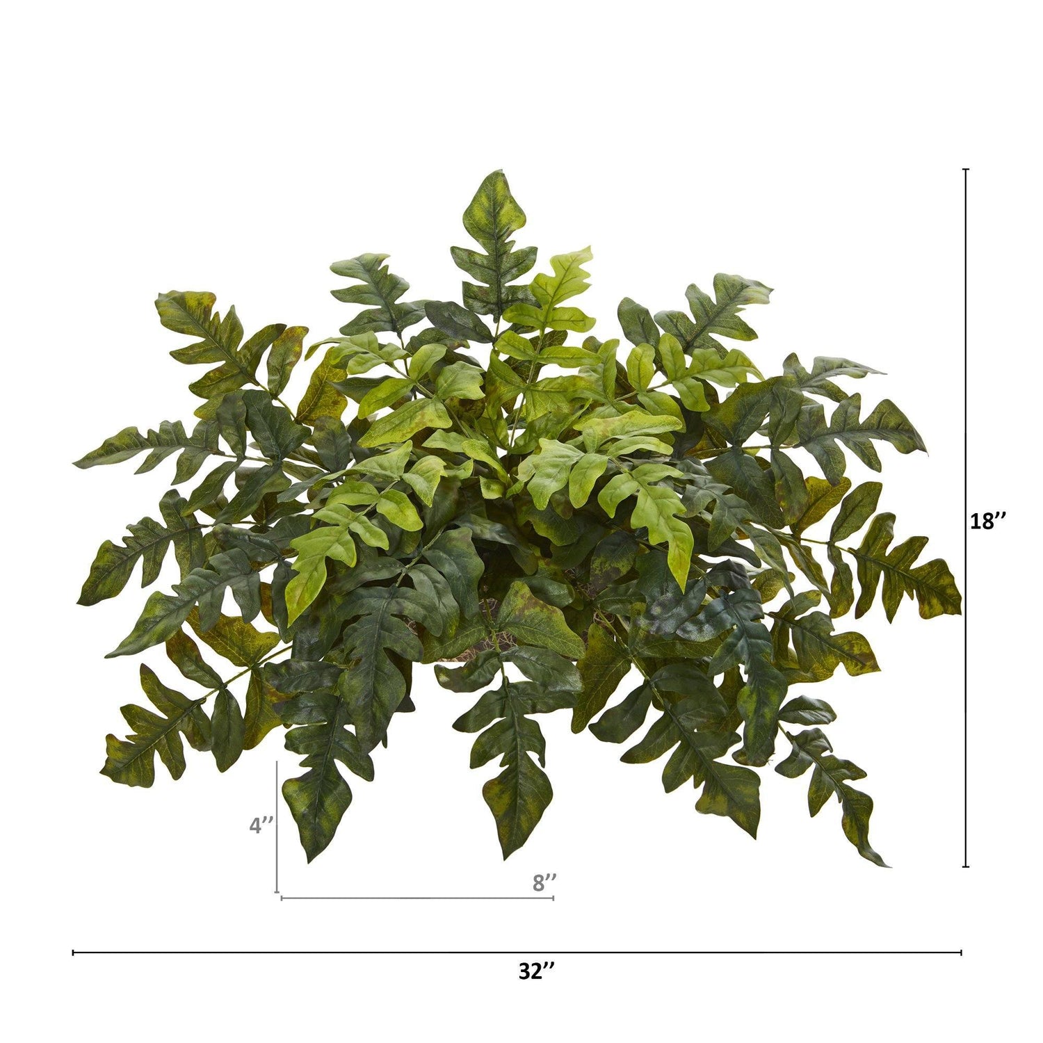 32” Holly Fern Artificial Ledge Plant