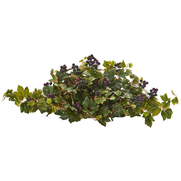 33” Grape Leaf Artificial Ledge Plant