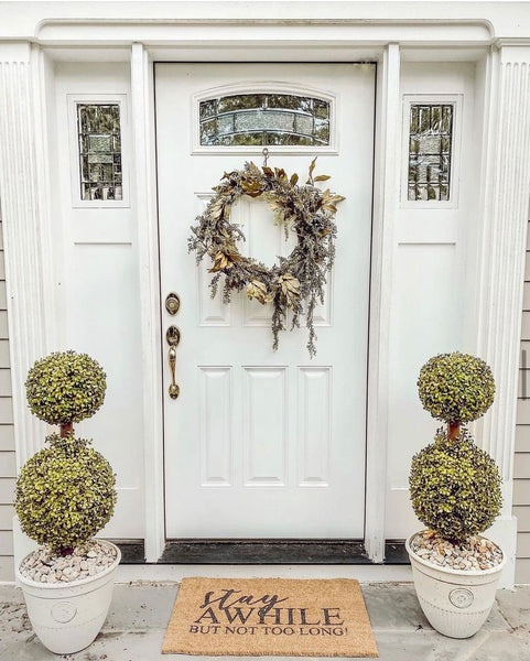 35” Double Boxwood Topiary