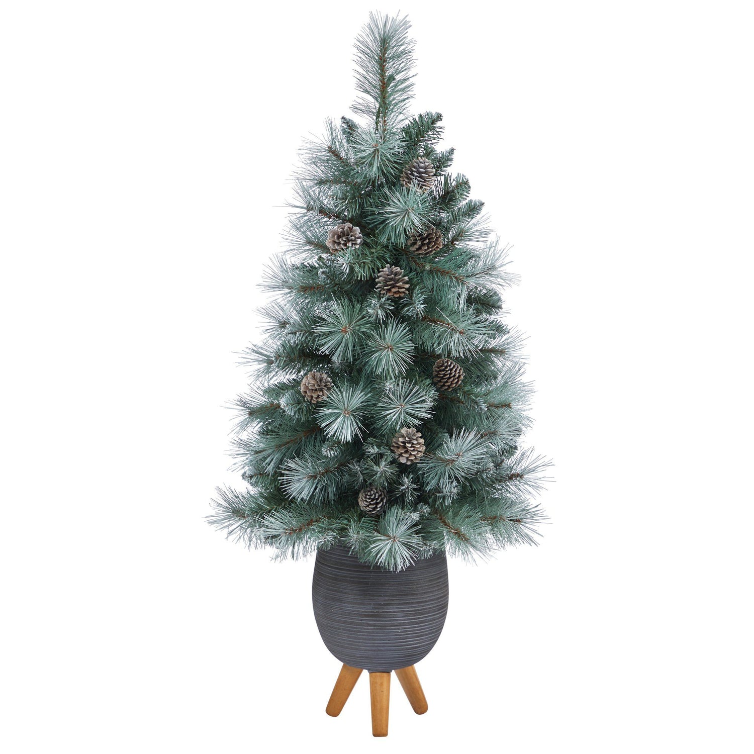 3.5’ Frosted Tip British Columbia Mountain Pine Artificial Christmas Tree