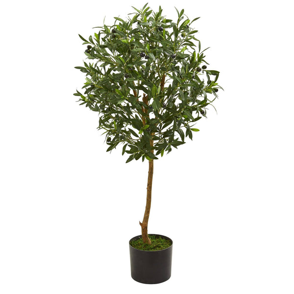 3.5’ Olive Artificial Tree in Nursery Planter