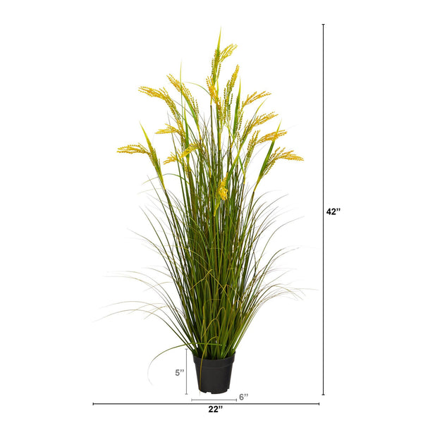 3.5’ Wheat Grain Artificial Plant