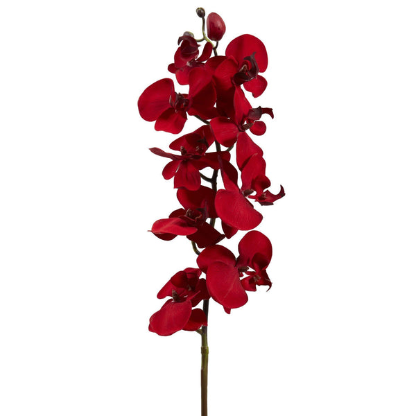 36” Christmas Phalaenopsis Orchid Artificial Flower (Set of 4)