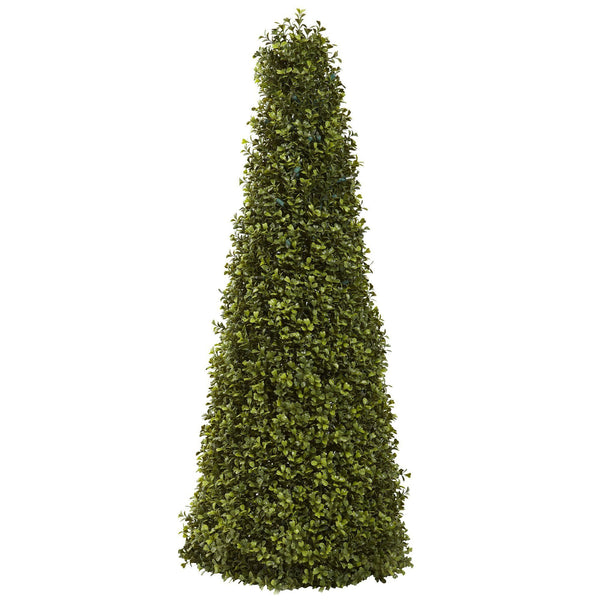 39” Boxwood Cone w/Lights