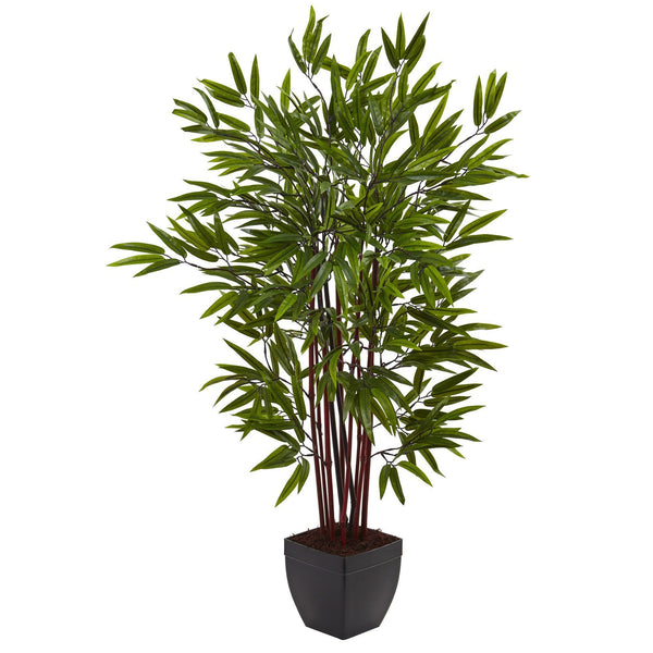 4’ Bamboo Silk Tree w/Planter