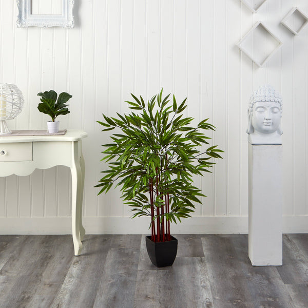 4’ Bamboo Silk Tree w/Planter