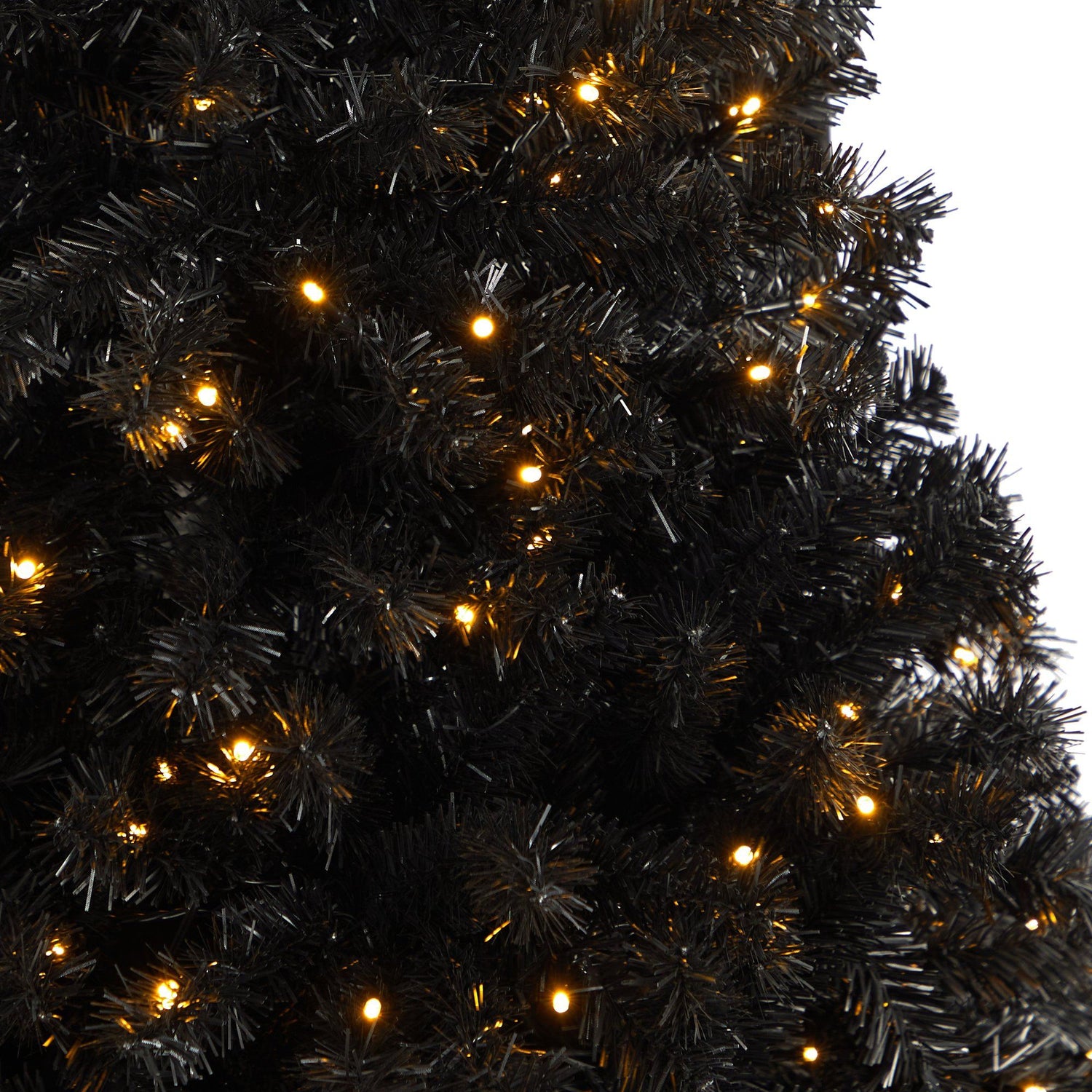 4’ Black Artificial Christmas Tree with 170 Clear LED Lights