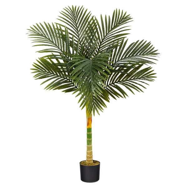 4’ Single Stalk Golden Cane Artificial Palm Tree