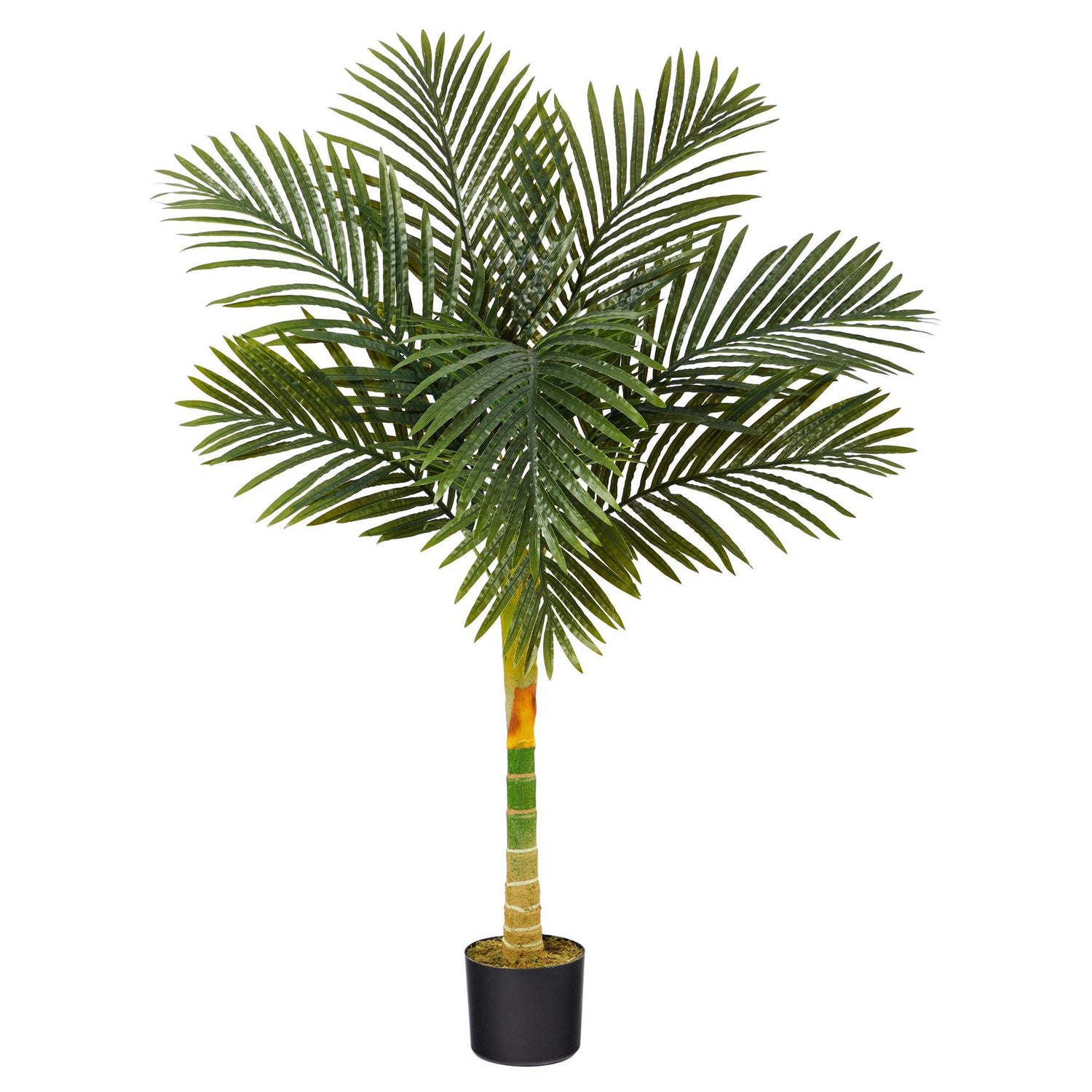 4’ Single Stalk Golden Cane Artificial Palm Tree