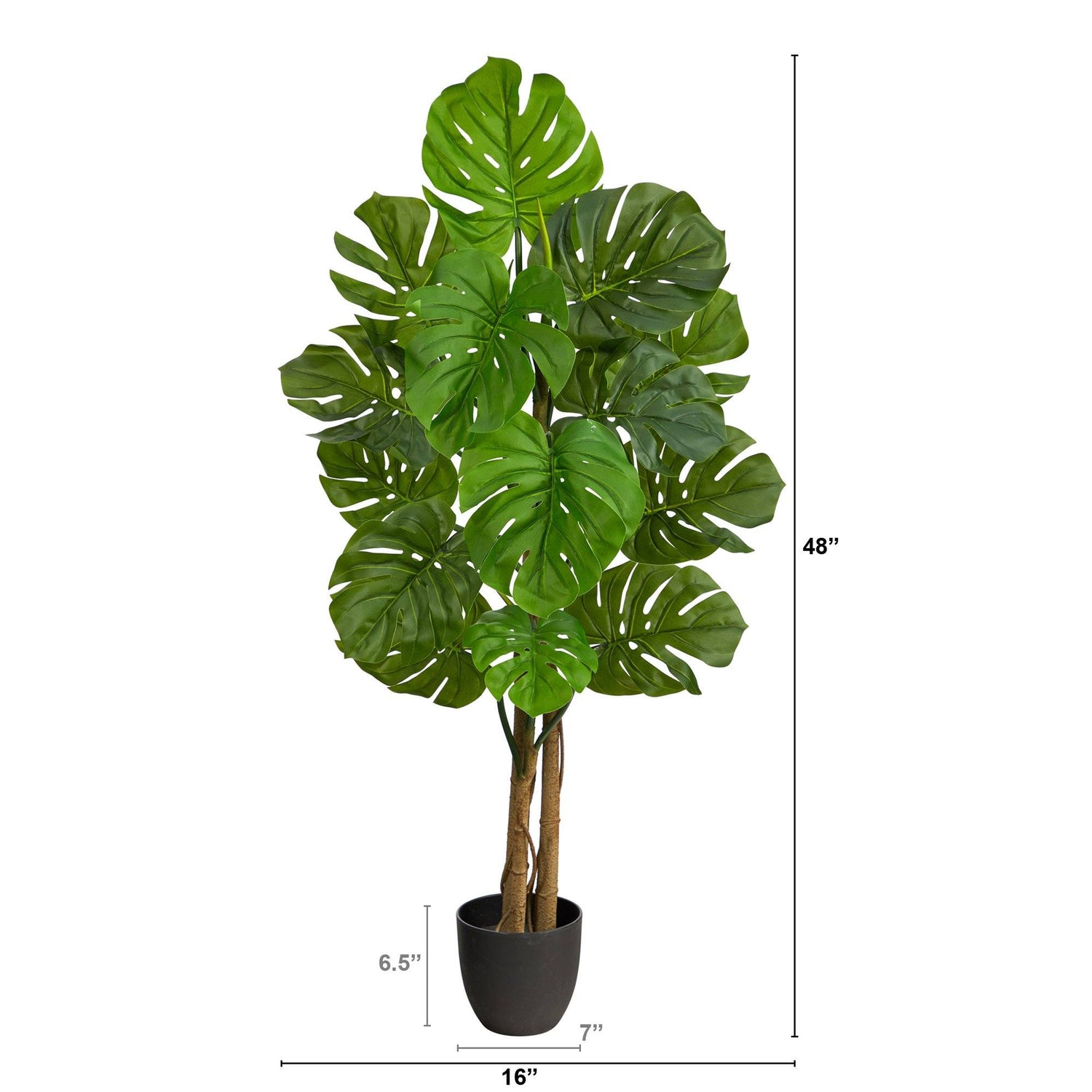 4’ Monstera Artificial Tree UV Resistant (Indoor/Outdoor)