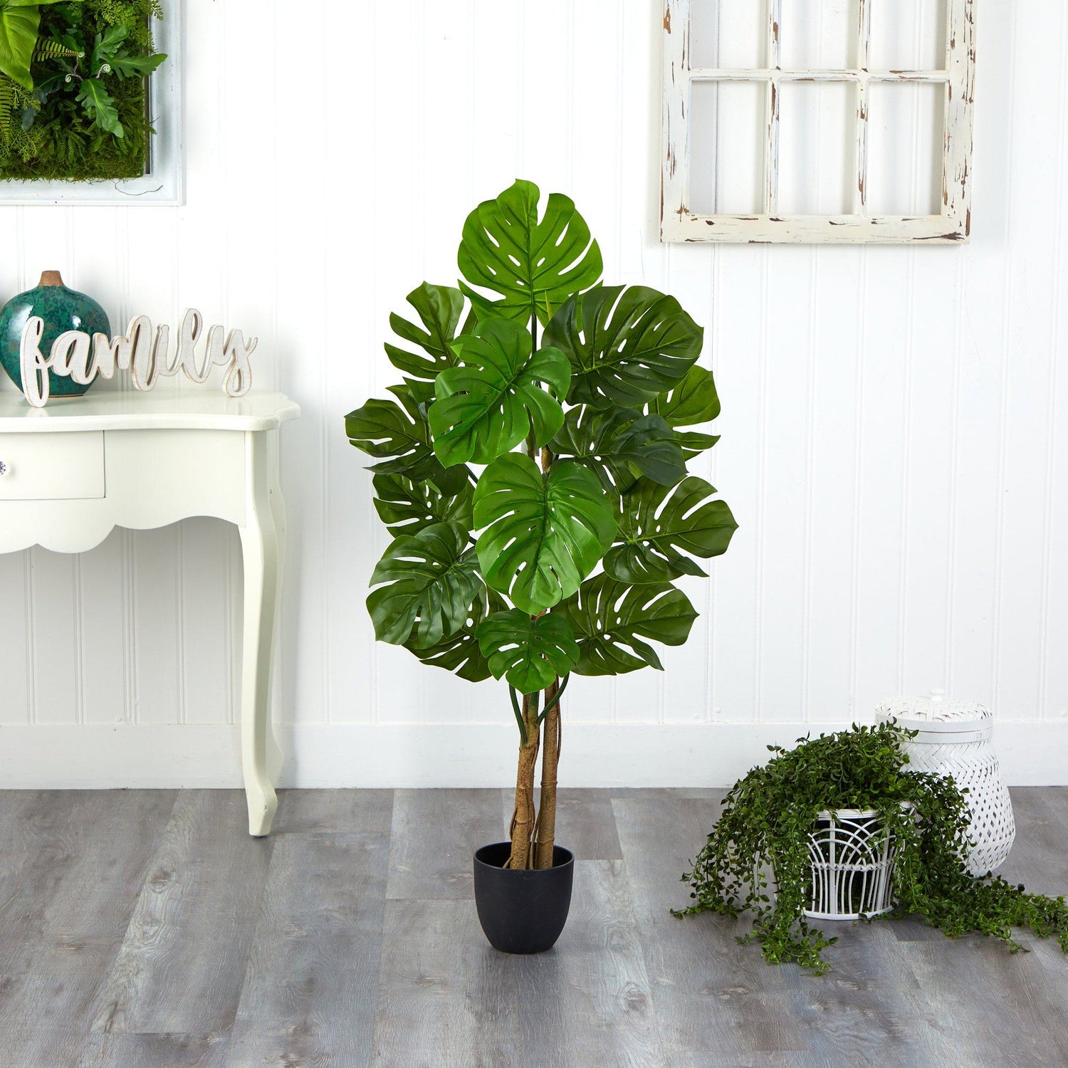 4’ Monstera Artificial Tree UV Resistant (Indoor/Outdoor)