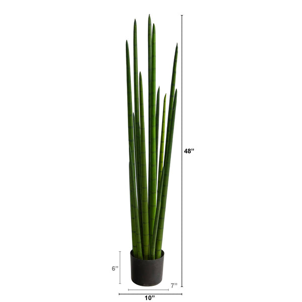 4’ Sansevieria Snake Artificial Plant